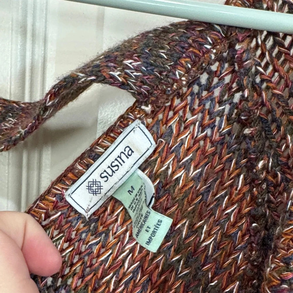 Susina V-Neck Sweater in Multicolor Knit / G7 - Picture 2 of 4